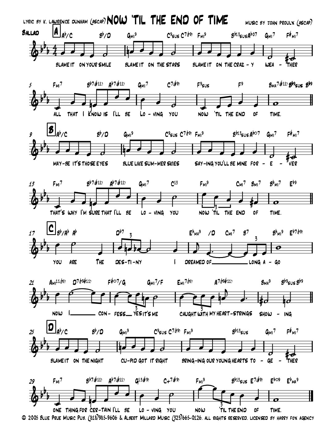 Now Till The End Of Time