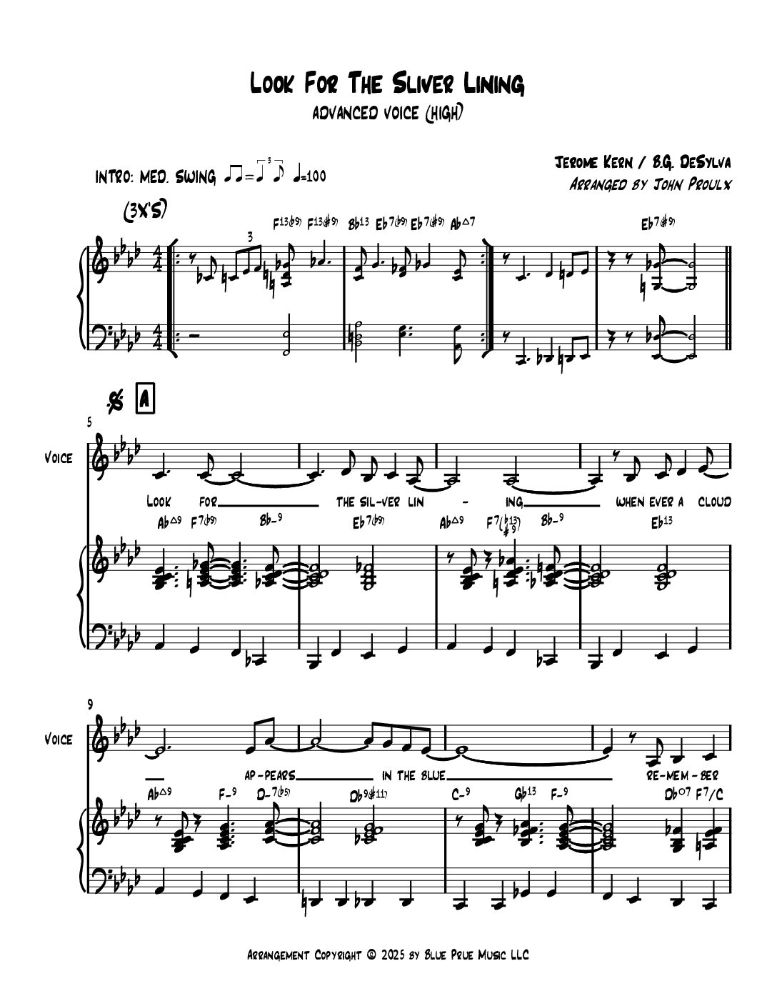 Look For The Silver Lining-Advanced Voice (high)