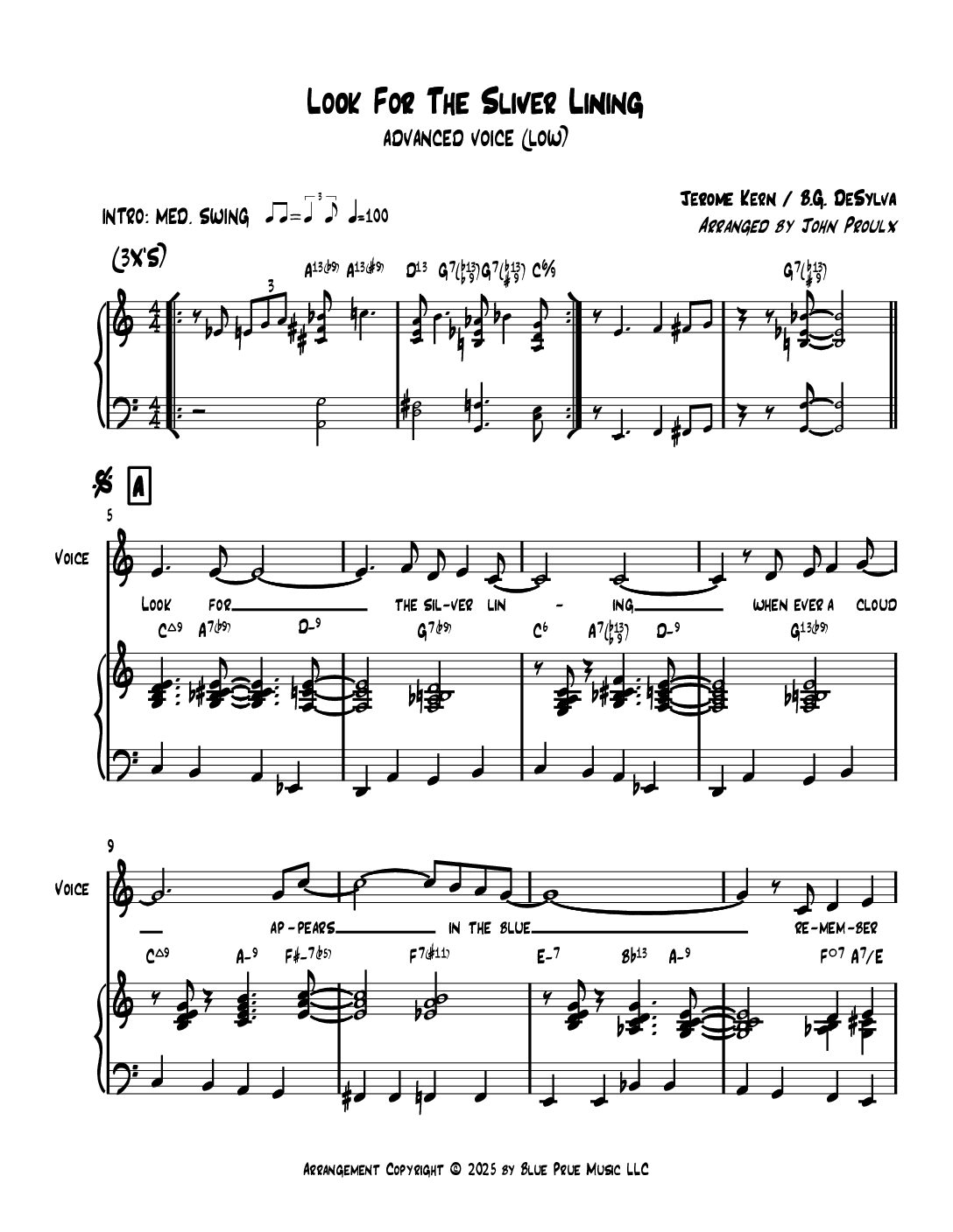 Look For The Silver Lining-Advanced Voice (low)