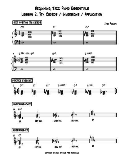 Beginning Jazz Piano Essentials-Lesson 2