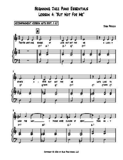 Beginning Jazz Piano Essentials-Lesson 4