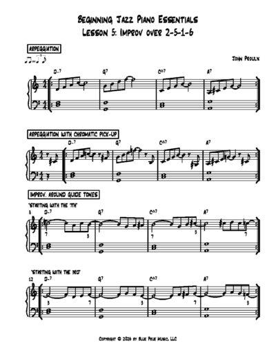 Beginning Jazz Piano Essentials-Lesson 5